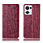 Custodia Portafoglio In Pelle Cover con Supporto H16P per Oppo Reno9 5G Rosso