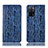 Custodia Portafoglio In Pelle Cover con Supporto H17P per Oppo A53s 5G Blu