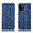 Custodia Portafoglio In Pelle Cover con Supporto H17P per Oppo A93 5G Blu