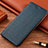 Custodia Portafoglio In Pelle Cover con Supporto H17P per Samsung Galaxy M02s Blu