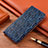 Custodia Portafoglio In Pelle Cover con Supporto H17P per Samsung Galaxy Note 20 5G Blu