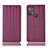 Custodia Portafoglio In Pelle Cover con Supporto H18P per Motorola Moto G50 Rosso Rosa