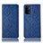 Custodia Portafoglio In Pelle Cover con Supporto H19P per OnePlus Nord N200 5G Blu