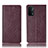 Custodia Portafoglio In Pelle Cover con Supporto H19P per OnePlus Nord N200 5G Rosso Rosa