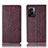 Custodia Portafoglio In Pelle Cover con Supporto H19P per Oppo A77 5G Rosso Rosa