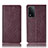 Custodia Portafoglio In Pelle Cover con Supporto H19P per Oppo A93s 5G Rosso Rosa