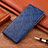 Custodia Portafoglio In Pelle Cover con Supporto H19P per Realme 9i 5G Blu