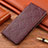 Custodia Portafoglio In Pelle Cover con Supporto H19P per Samsung Galaxy S22 5G Rosso Rosa