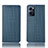 Custodia Portafoglio In Pelle Cover con Supporto H20P per Oppo Reno7 5G Blu