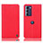 Custodia Portafoglio In Pelle Cover con Supporto H21P per Motorola Moto G200 5G Rosso