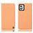 Custodia Portafoglio In Pelle Cover con Supporto H21P per Motorola Moto G32 Arancione