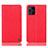 Custodia Portafoglio In Pelle Cover con Supporto H21P per Oppo Find X3 Pro 5G Rosso