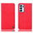 Custodia Portafoglio In Pelle Cover con Supporto H21P per Oppo Reno6 5G Rosso