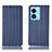 Custodia Portafoglio In Pelle Cover con Supporto H23P per Oppo A58x 5G Blu