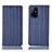 Custodia Portafoglio In Pelle Cover con Supporto H23P per Oppo A95 5G Blu