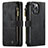 Custodia Portafoglio In Pelle Cover con Supporto H27 per Apple iPhone 15 Pro