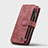 Custodia Portafoglio In Pelle Cover con Supporto H27 per Apple iPhone 15 Rosso