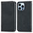 Custodia Portafoglio In Pelle Cover con Supporto H30 per Apple iPhone 13 Pro Max Nero