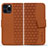 Custodia Portafoglio In Pelle Cover con Supporto HF1 per Apple iPhone 15 Pro