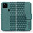 Custodia Portafoglio In Pelle Cover con Supporto HF1 per Google Pixel 5a 5G Verde