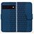 Custodia Portafoglio In Pelle Cover con Supporto HF1 per Google Pixel 6a 5G Blu