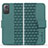 Custodia Portafoglio In Pelle Cover con Supporto HF1 per Xiaomi Redmi Note 12S Verde