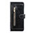 Custodia Portafoglio In Pelle Cover con Supporto JD1 per Samsung Galaxy Note 20 5G Nero