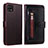 Custodia Portafoglio In Pelle Cover con Supporto JDK per Samsung Galaxy A22 5G Rosso