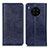 Custodia Portafoglio In Pelle Cover con Supporto K01Z per Huawei Nova 8i Blu