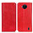 Custodia Portafoglio In Pelle Cover con Supporto K01Z per Nokia C20 Plus Rosso