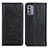 Custodia Portafoglio In Pelle Cover con Supporto K01Z per Nokia G42 5G Nero