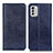 Custodia Portafoglio In Pelle Cover con Supporto K01Z per Nokia G60 5G Blu