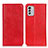 Custodia Portafoglio In Pelle Cover con Supporto K01Z per Nokia G60 5G Rosso