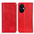 Custodia Portafoglio In Pelle Cover con Supporto K01Z per OnePlus Nord N30 5G Rosso