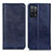 Custodia Portafoglio In Pelle Cover con Supporto K01Z per Oppo A53s 5G Blu