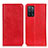 Custodia Portafoglio In Pelle Cover con Supporto K01Z per Oppo A53s 5G Rosso