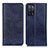 Custodia Portafoglio In Pelle Cover con Supporto K01Z per Oppo A56 5G Blu