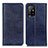 Custodia Portafoglio In Pelle Cover con Supporto K01Z per Oppo A94 5G Blu