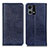 Custodia Portafoglio In Pelle Cover con Supporto K01Z per Oppo F21 Pro 4G Blu