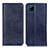 Custodia Portafoglio In Pelle Cover con Supporto K01Z per Realme C20 Blu