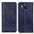 Custodia Portafoglio In Pelle Cover con Supporto K01Z per Sharp Aquos Sense7 Blu