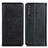 Custodia Portafoglio In Pelle Cover con Supporto K01Z per Sony Xperia 1 III Nero