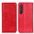 Custodia Portafoglio In Pelle Cover con Supporto K01Z per Sony Xperia 1 III Rosso