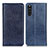 Custodia Portafoglio In Pelle Cover con Supporto K01Z per Sony Xperia 10 III Lite Blu