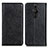 Custodia Portafoglio In Pelle Cover con Supporto K01Z per Sony Xperia PRO-I Nero