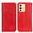 Custodia Portafoglio In Pelle Cover con Supporto K01Z per Vivo V23 5G Rosso