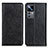 Custodia Portafoglio In Pelle Cover con Supporto K01Z per Xiaomi Mi 12T 5G Nero