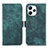 Custodia Portafoglio In Pelle Cover con Supporto K01Z per Xiaomi Redmi 12 4G Verde