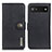 Custodia Portafoglio In Pelle Cover con Supporto K02Z per Google Pixel 6a 5G Nero