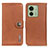 Custodia Portafoglio In Pelle Cover con Supporto K02Z per Motorola Moto Edge 40 5G Marrone